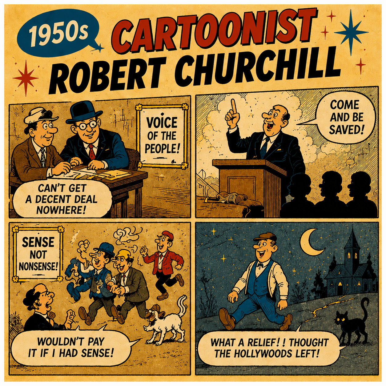 1950s Cartoonist Robert Churchill