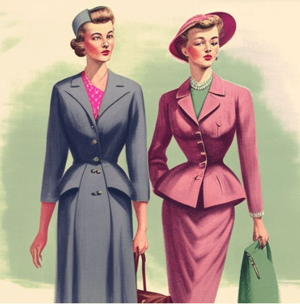 1950s Fashion Workwear Women's Suits
