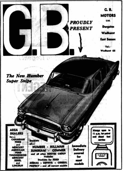 1950s car - Humber Super Snipe