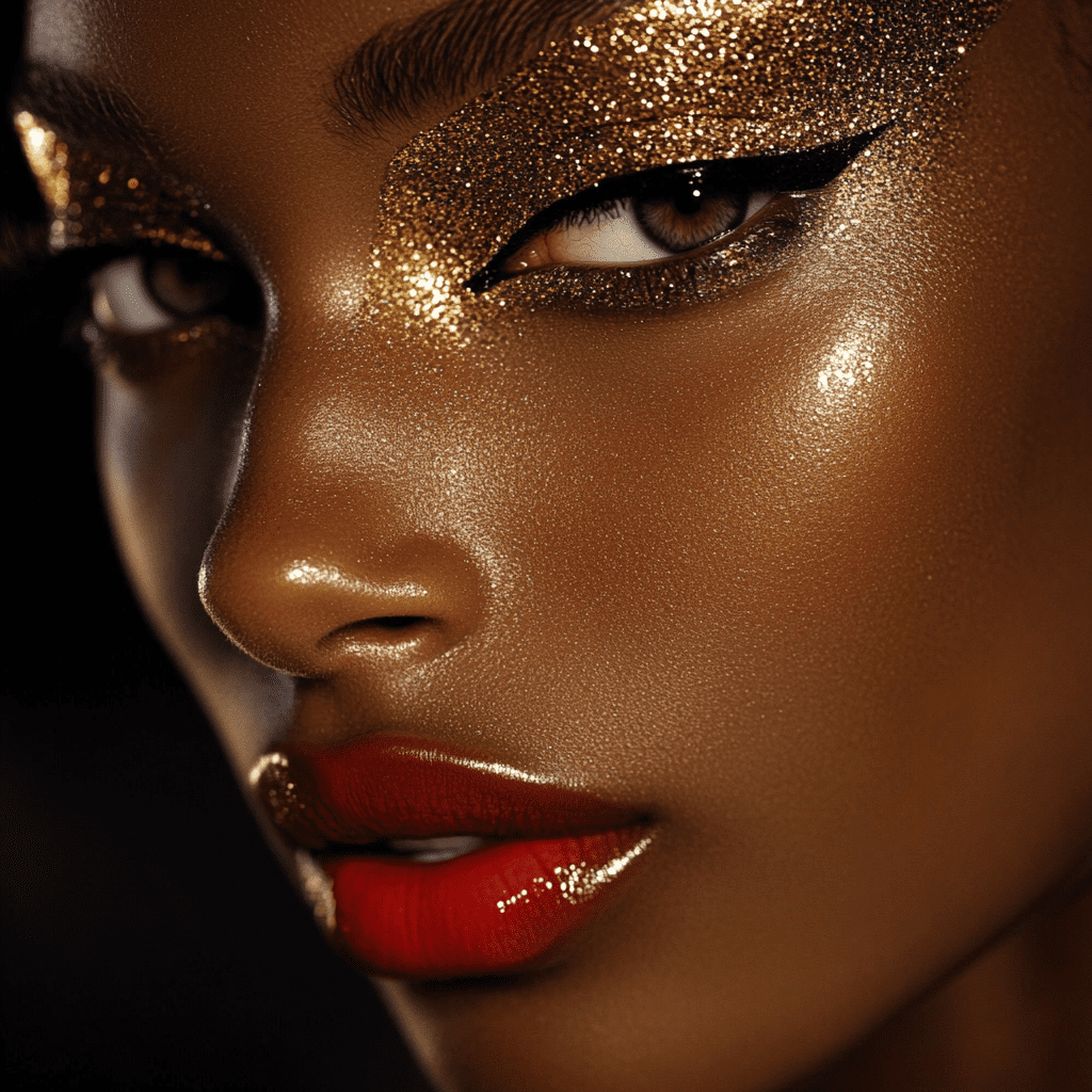 authentic 70s disco makeup glitter goddess