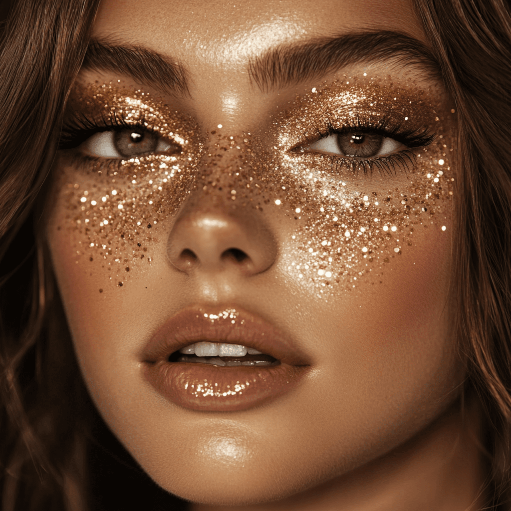 authentic 70s disco makeup glitter goddess