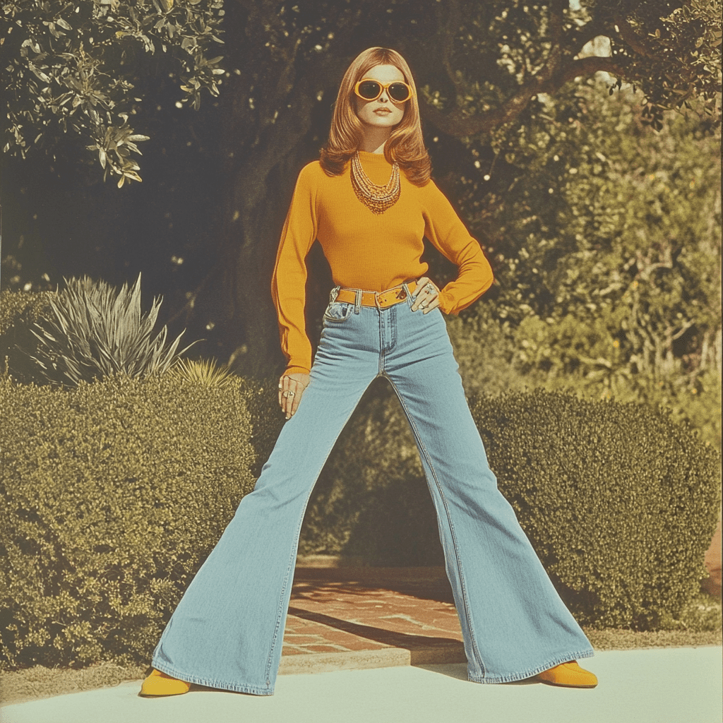 70s fashion bell bottoms