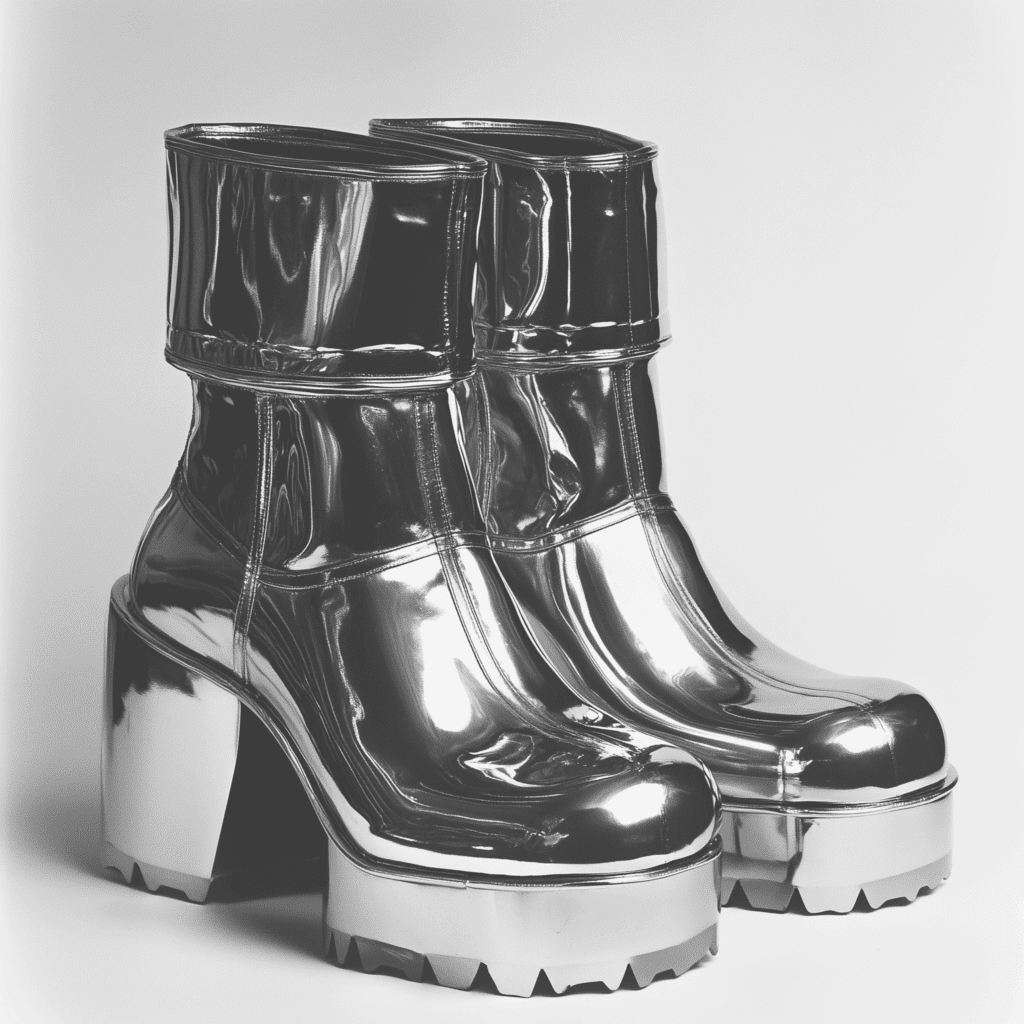 70s fashion platform boots